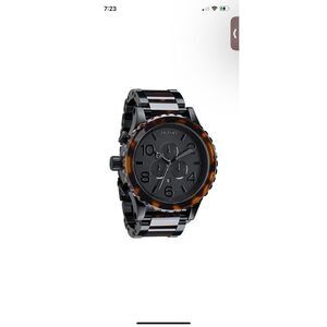 Nixon NIXON watch 51-30 CHRONO A083-1061 TORTOISE A0831061 Needs Battery